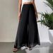 Women's Clothing Casual Chiffon Wide Leg Pants Loose Long Trousers For Women_ecoleips.com