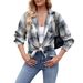 Autumn Winter Women's Clothing 2025 New Casual Fashion Street Loose Plaid Shirt For Women_ecoleips.com