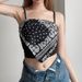 Women's Clothing Women's Slim Fit Paisley Print Camisole Top Street Style Versatile Flattering Short Layering T-Shirt Perfect Summer Wear_ecoleips.com