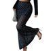 European American Cross-border 2026 New Model Sequined Double-layer Mesh High-waisted Slim-fit Bodycon Skirt For_ecoleips.com