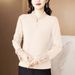 This Knotted, Retro-Style T-Shirt Embodies A New Chinese Aesthetic. It's Designed For Women In Autumn And Winter, Offeri_ecoleips.com