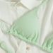 Women's Sexy Lace-Up Bikini Swimsuit Regular Fit Polyester Beach Spa Swimming Suit For Vacation_ecoleips.com