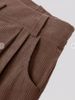 Women's Clothing Autumn High Waist Casual Pants Solid Color Corduroy Loose Straight Trousers_ecoleips.com