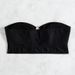 Women's Black Strapless Bikini Top - Sexy Hollow Out Beach Swimwear_ecoleips.com