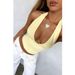 Women Sexy Halter Deep V Neck Backl Crop Tank Top Open Back Sleevel Slim Fit Y2k Summer Tops_ecoleips.com
