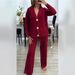 K Casual Fashion Two-piece Set For Women; Versatile Metal Button Knitted Cardigan Sweater With Wide-leg Pants Set._ecoleips.com