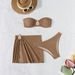 New 2026 Three Piece Swimsuit Bikini Baby Spa Resort Beach Style European American Skirt Design Swim Set_ecoleips.com