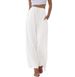 Suitable For All Seasons 2024 Plus Size Women's Linen Loose Casual Pocket Drawstring Wide-leg Pants Women_ecoleips.com