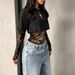 Y2K Lace Patchwork Top For Women Sexy Hot Girl Autumn Clothing Relaxed Everyday Wear Comfortable Feshion_ecoleips.com