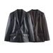 Women's Faux Leather Blazer Jacket - Straight Fit Office & Casual Wear For Fall & Winter_ecoleips.com