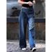 plus Size High-Waisted Slimming Denim Jeans Retro Style 2025 Autumn New Fashion Casual Wide Leg Long Pants for Women_ecoleips.com
