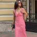 French Hot Sale 2025 Summer New Fashion Sexy V-Neck Plaid Strap Vacation Style Long Dress Wholesale_ecoleips.com