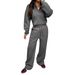 DiYun European American Sports Style Long-Sleeve Sweatshirt And Sweatpants Set For Women 2025 Fall/Winter_ecoleips.com