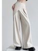 K High End Two-piece Suit With Wide Legs, Women's High Waist Design, Temperament, Straight Leg Casual Suit, Floor Pants_ecoleips.com