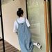 K Cowboy Shoulder Strap Skirt, Female Design Sense, Niche Temperament, Loose Strap Skirt, Slimming Casual Dress_ecoleips.com