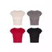 American Style Girl Slim Fit Sleeve Round Neck T-Shirt For Women 2024 Summer New Pure Desire Sweet Spicy Regular_ecoleips.com