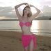 Women's Clothing Swimsuit Women's Sexy Shiny Bikini Sweet Steel Support Hard Cup Hot Spring Vacation Hot Girl Three Piece Swimming Suit_ecoleips.com