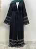 Hot Selling Ramadan Rhinestone Cardigan Islamic Dresses With Pockets Kebaya Muslim Kimono Abaya Dubai Modest Clothing Women Eid_ecoleips.com
