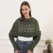 K Long Sleeve Openwork Cardigan For Women; Multi-use Knit Aran Sweater_ecoleips.com