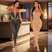 Women's Clothing fashion women's hot diamond sexy slim fit arm wrapped suspender jumpsuit_ecoleips.com