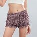 Women's Casual Plaid Fashion Lace Sexy Low Waist Shorts_ecoleips.com
