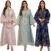 Elegant Jalabiya Dress With Belt – Modest Muslim Long Sleeve Maxi Dress For Banquets & Home Wear – Flowing Abaya With Lantern Sleeves_ecoleips.com