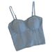 Women's Clothing Denim Suspenders With Chest Pad Vest For Women Summer New Sexy Slim Temperament Bottoming Beautiful Back Sleeveless Top_ecoleips.com
