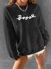 Autumn And Winter New Women's Clothing Girls Sense Of Fashion Fun Round Neck Long Sleeve Hoodie_ecoleips.com