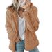 Women’s Hooded Wool Blend Coat – Autumn & Winter Long Sleeve Outerwear (Pink/Red/Violet/Khaki_ecoleips.com