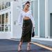 Women's Clothing European And American INS Button Irregular Slit Denim High Waist Long Skirt_ecoleips.com