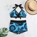 Women's Clothing New Bikini Swimsuit Women's Split High Waist Printed Bikini Swimsuit Wholesale High Waist_ecoleips.com