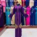 Women's Clothing Elegant High Waist Abaya Elegant Abaya Maxi Dress For Women - Boho Loose Fit Long Sleeve Dress With Embellishments & High Waist_ecoleips.com