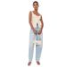 Women's Retro Cotton Linen Sleeveless Camisole Lace Patchwork Fashion Button Vest Top Solid Color_ecoleips.com