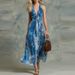 2026 European And American Foreign Trade Women's Clothing New Printed With Deep V-neck, Sleeveless, Halter Neck, Casual_ecoleips.com