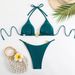 Women's Clothing New Two Piece Solid Color Bikini_ecoleips.com
