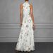 Summer Elegant Printed High Neck Dress Women's Waist Cinching Slim Long Resort Style European American Cross Border Fashion_ecoleips.com