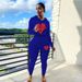 Women's Clothing Sexy Fashion Print Sports Two Piece Suit_ecoleips.com