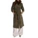 plus size singlebreasted wool blend coat – classic notch collar women’s trench coat for fall & winter_ecoleips.com