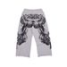 Personalized Printed Frayed Hem Trousers Fashionable Loose Wide Leg Casual Trousers for Men And Women Trendy Brand Cross Border American Style_ecoleips.com