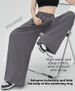 Ice Silk Wide-leg Pants Women's Summer Thin 2026 New Ice Wrinkled Cotton Casual Yamamoto Pants Zen Drape Pants_ecoleips.com
