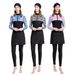 Muslim Women's Three Piece Swimsuit Conservative Beach Surfing Sun Protection Patchwork Style_ecoleips.com