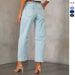 Casual loose mid rise straight cut women's washed fashion jeans Cross border foreign trade European and American JEANS_ecoleips.com