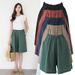 Suitable For All Seasons Women's Summer Cotton Plus Size Loose Mid-Length Linen Wide-Leg Shorts Casual Straight Thin Pants_ecoleips.com