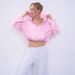 Women's Casual Solid Color Hoodie Waist Jacket Long Sleeve Short Jacket Zipper Cardigan Sweater_ecoleips.com