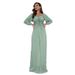 Fashion New Dress Temperament Chiffon Banquet Long Skirt Evening Dress_ecoleips.com