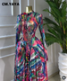 CM.YAYA Women O-neck Long Sleeve Big Swing Tie Dye Print Long Dress 2026 Sexy Parties Evening Vacation Maxi Dresses Vestidos_ecoleips.com