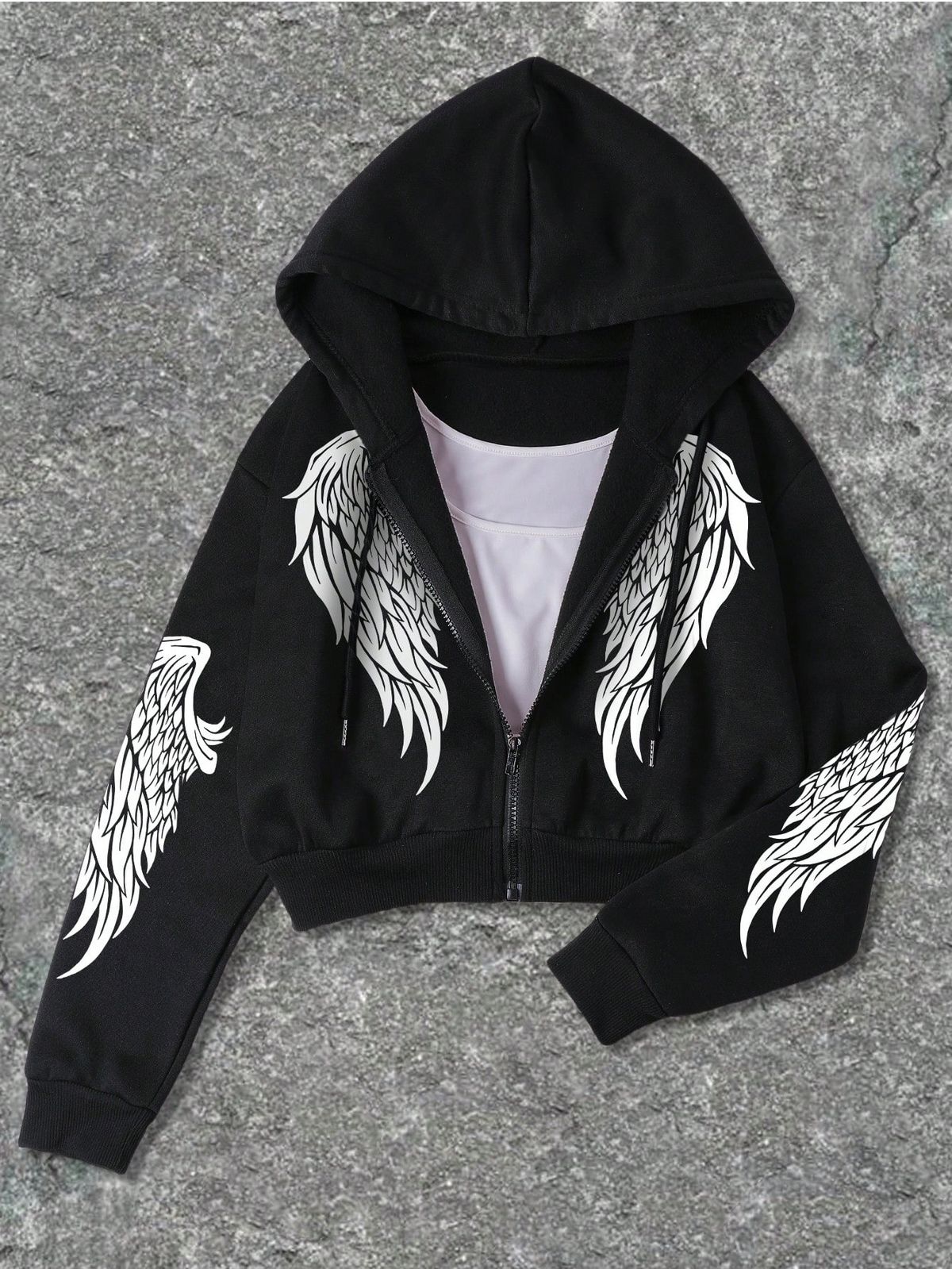Women's Classic Letter Print Zipper Sweatshirt Autumn/Winter Collection for Everyday Commute And Work Innovative Design_ecoleips.com