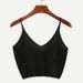 Women's Clothing Suspender Knitted Vest Solid Color Slim Short Top V Neck Sexy Bottoming Inner Wear_ecoleips.com