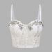 Handmade Sequin Corset Top – Adjustable Strap Bustier For Women, Glamorous Shimmering Bralette, Elegant & Sexy For Evening Wear (XS-L)_ecoleips.com