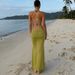 Foreign Trade 2026 Summer New European And American Women's Fashion Sexy Halter Neck Backless Slim Fit Hot Girl Mesh Women's Bodycon Dress
_ecoleips.com